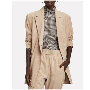 GANNI Asymmetrical Mélange Blazer